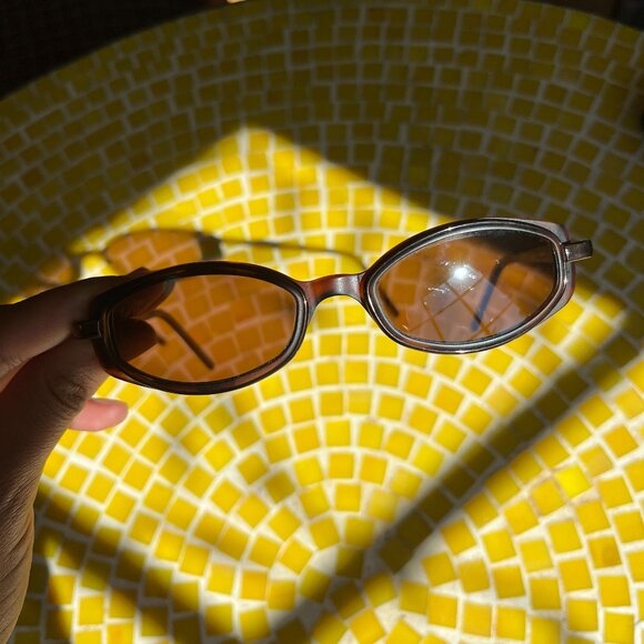 MAUI JIM Hana MJ-124-10 Vintage Sunglasses Brown Tortoise Oval + FOSSIL Case - Picture 10 of 10